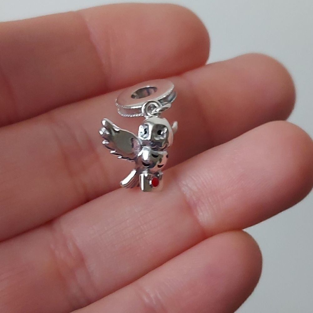 925 Silver Harry Potter Hedwig Charm - Picture 3 of 7